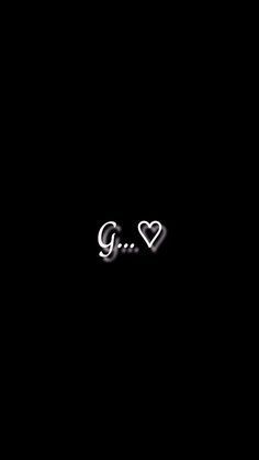 the word girl written in silver foil on a black background with heart shaped letters and small white hearts