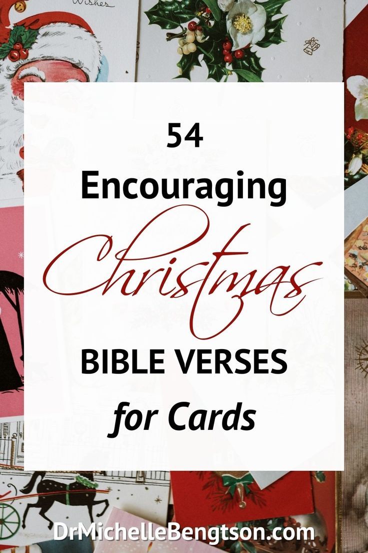 a bunch of christmas cards with the words, encouraging christmas bible verses for cards