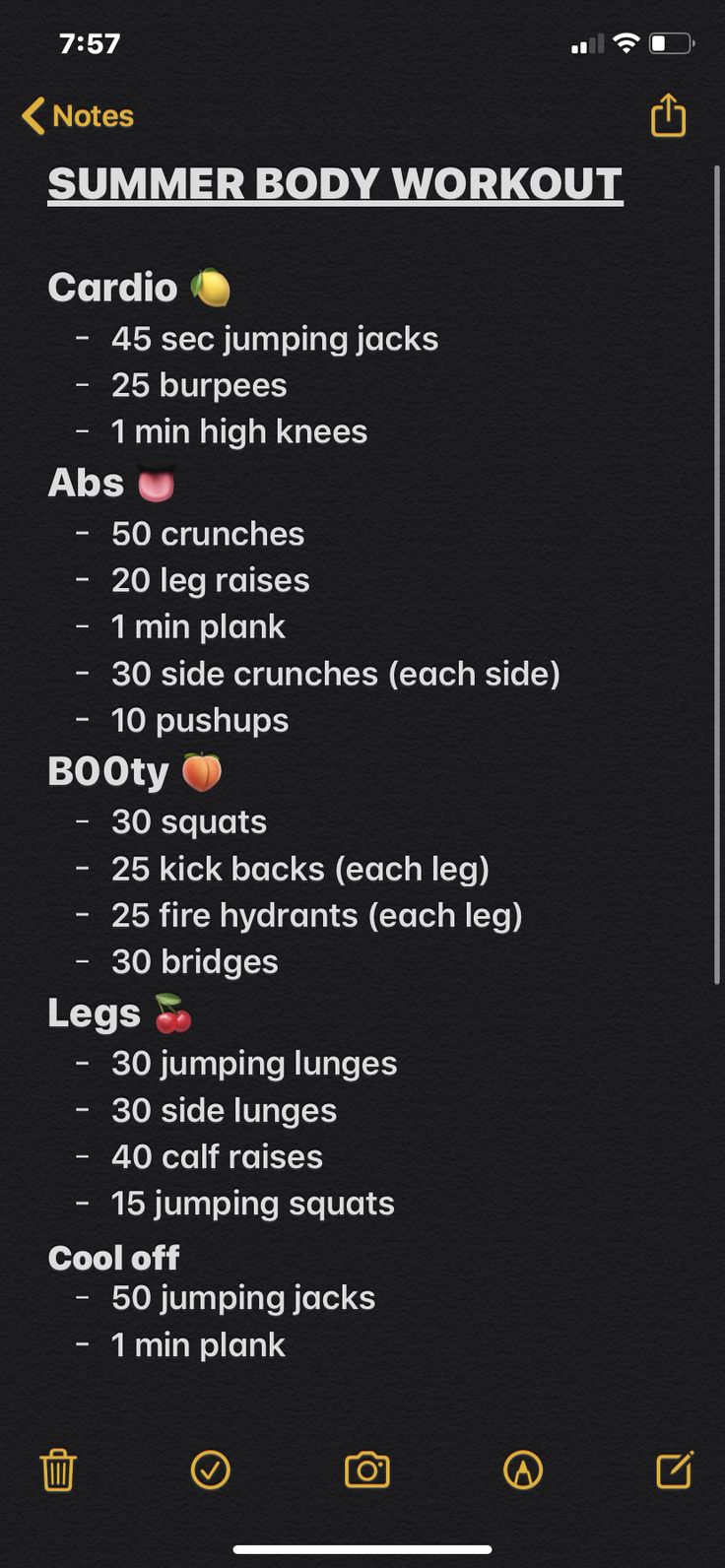 the workout log is displayed in this screenshoto screen shot, which shows how to use