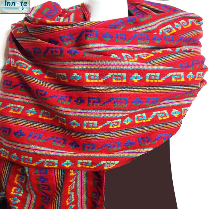 "Shawl/Scarf/Reboseo/Pashmina/Rebozo in cambaya fabric a great woven for all year wear as it gets warm in the winter and cold in the spring. Borders are fringed (for 14\" wide) or tasseled (for 30\" wide) edges. Please ask before purchase color/print availability. Sizes XS, S, M, L Scarf size is usually 14\" inches wide [1.1 ft; 35cm] x 36\" inches [3 ft; 0.91 cms or longer 72\" inches [6 ft;1.82 mts] long* Shawl/Reboseo/Pashminas are usually 30\" inches [2'5 ft in; 76cm) wide x 72\" inches [6 f Traditional Red Shawl, Red Shawl Scarves For Festivals, Red Folk Shawl For Festivals, Folk Style Red Shawl For Festival, Red Bohemian Pashmina Shawl For Festivals, Traditional One-size Scarf Wrap, Traditional One Size Wraps Scarf, Traditional One Size Wrap Scarf, Red Bohemian Scarf