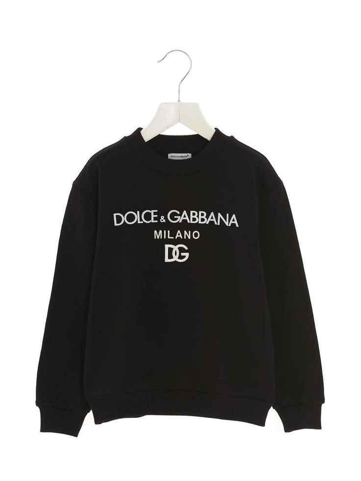 Essential' cotton sweatshirt with flocked logo print, front embroidery, a crewneck, and long cuffed sleeves. Composition: 100% cotton Essential Sweatshirt, Self Portrait Dress, Feminine Chic, Stefano Gabbana, Glamorous Dresses, Kenzo Kids, Stella Mccartney Kids, Tailored Suits, Tory Burch Shoes