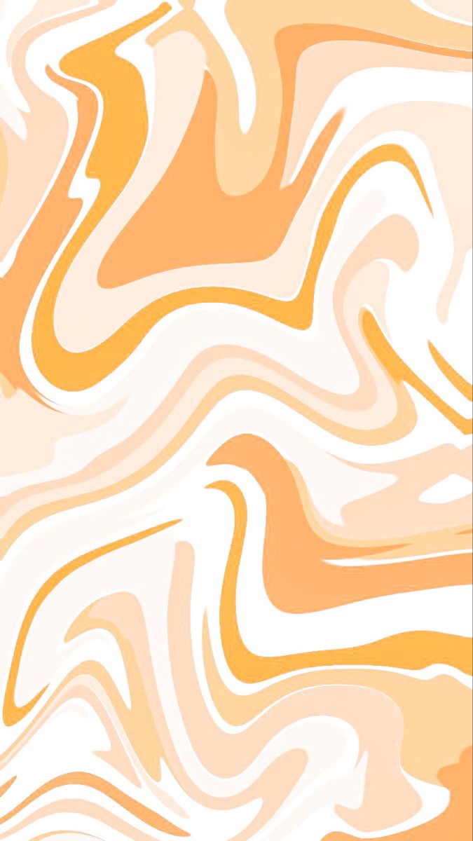 an orange and white background with wavy lines