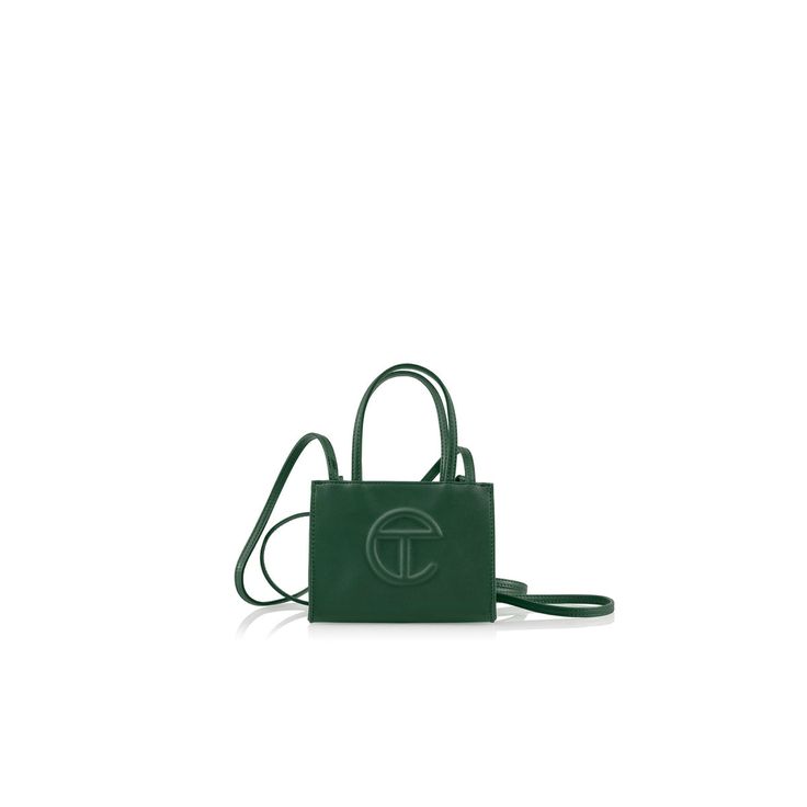 Small Shopping Bag - Dark Olive Modern Tan Bags With Logo, Tan Leather Bag With Logo, Trendy Bags With Embossed Logo For Everyday Use, Trendy Leather Bags With Logo, Rectangular Leather Satchel With Logo, Leather Rectangular Satchel With Logo, Leather Satchel With Logo For Everyday Use, Green Crossbody Bag With Logo, Green Logo Crossbody Bag