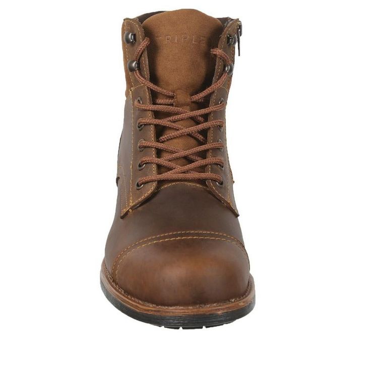 Get ready for smart-casual plans������with our authentic leather fresh look boots. Explore the city with urban style. Comfort and versatility for your epic roadtrips, these authentic leather boots have character and go well with every outfit. These stylish shoes are the perfect blend of fashion and function. Manufactured with the highest quality materials, they are built to last. The comfort level of these shoes is unmatched, providing all-day support for your feet. Brown Rugged Moto Boots With Plain Toe, Rugged Brown Moto Boots With Leather Lining, Urban Leather Lace-up Winter Boots, Urban Leather Lace-up Boots For Winter, Rugged Brown Moc Toe Moto Boots, Brown Rugged Moto Boots With Moc Toe, Brown Rugged Moc Toe Moto Boots, Casual Work Boots With Goodyear Welt Construction, Urban Leather Moto Boots For Winter