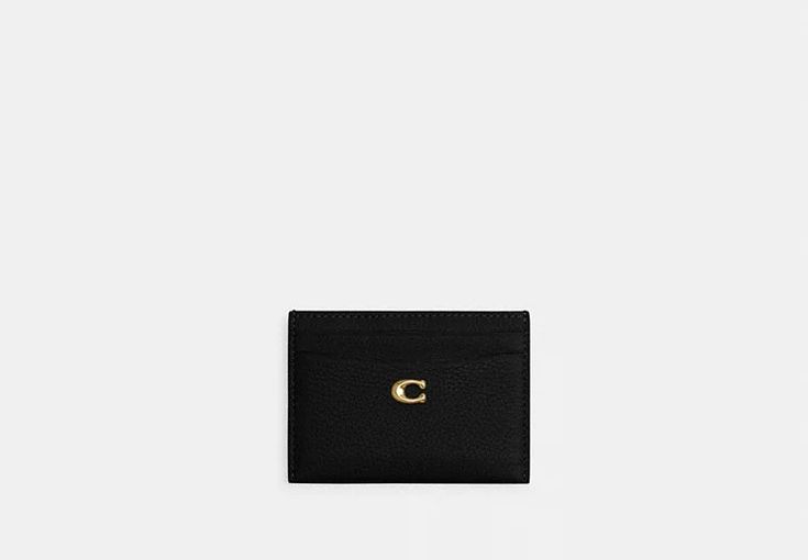 COACH® | Essential Card Case Cardholder Wallet Coach, Classic Compact Card Holder With Coin Pocket, Coach Bifold Card Holder With Interior Slots, Coach Bifold Card Holder For Formal Occasions, Coach Rectangular Card Holder With Coin Pocket, Luxury Coach Card Holder With Card Slots, Classic Card Holder With Card Slots For Formal Use, Elegant Coach Card Holder With Card Slots, Classic Coach Card Holder With Coin Pocket