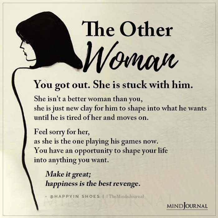 the other woman poem written in black and white