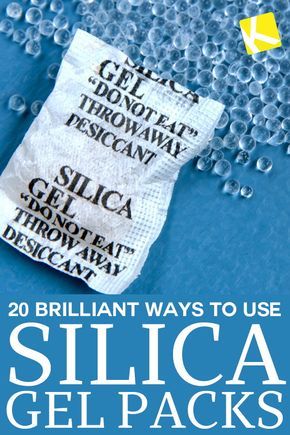 a piece of paper with the words, 20 brilliant ways to use silica gel packs