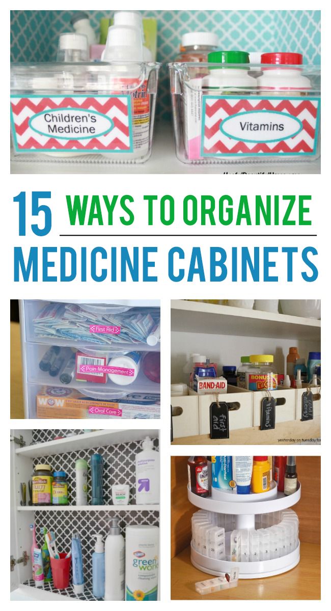 the top ten ways to organize medicine cabinets