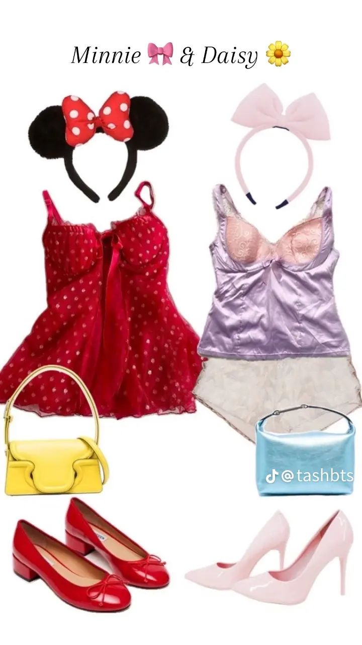 minnie mouse outfit with shoes and handbag