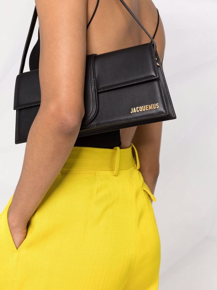 Jacquemus Le Bambino Long Shoulder Bag - Farfetch Jacquemus Shoulder Bag, Jacquemus Bag Le Bambino, Jacquemus Bambino, Jacquemus Bag Outfit, Bambino Jacquemus, Jacquemus Le Bambino Long, Long Shoulder Bag, Jacquemus Bag, Dream Bags