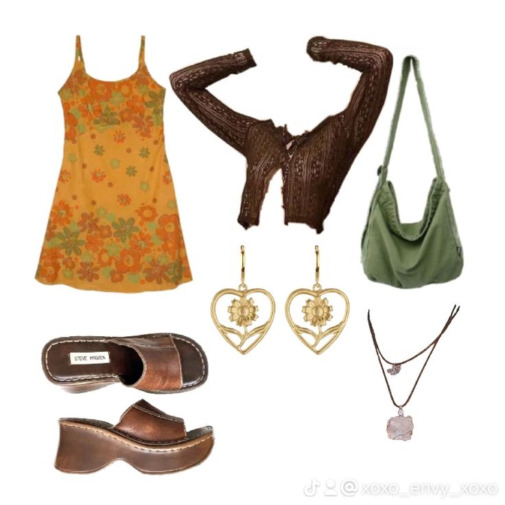 Dress Attire, Earthy Outfits, Hippie Outfits, Feminine Outfit, 2000s Fashion, New Wardrobe, Lookbook Outfits, Aesthetic Clothes, Passion For Fashion