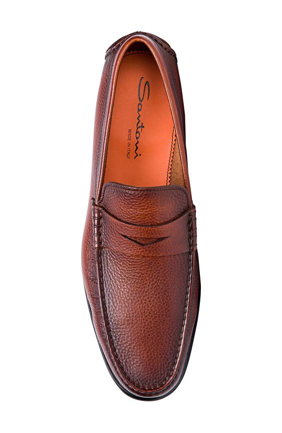 Finely textured leather enriches a classic Italian loafer built using Blake construction for lasting appeal and a cushioned leather footbed for comfort. Leather upper, lining and sole Made in Italy Calf Leather Loafers With Textured Sole For Business, Business Loafers With Textured Sole In Calf Leather, Formal Tassel Loafers With Textured Sole And Moc Toe, Luxury Tassel Loafers With Textured Sole For Business, Modern Moccasins With Textured Sole For Business, Business Casual Calf Leather Loafers With Textured Sole, Luxury Business Moccasins With Moc Toe, Luxury Business Moccasins With Textured Sole, Classic Moccasins With Textured Sole For Galas