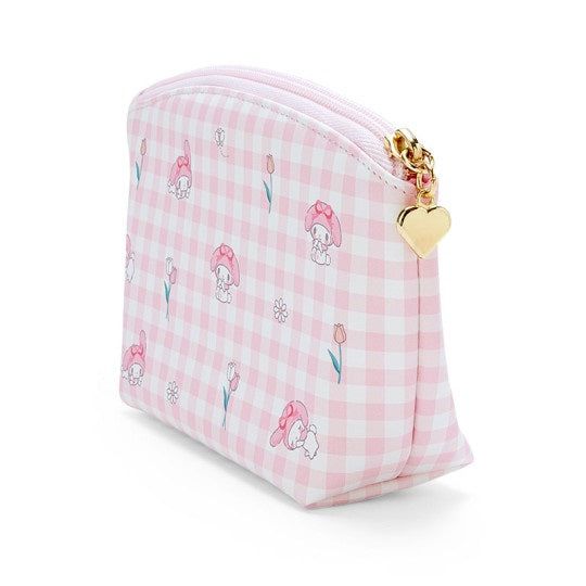 My Melody Gingham Pouch 17.5×5.5×12.5cm approx.pou Cute Gingham Rectangular Bag, Cute Gingham Rectangular Bags, Cute Gingham Bags For Gifts, Daily Use Gingham Bags With Zipper Pouch, Gingham Bags With Zipper Pouch For Daily Use, Gingham Pouch Bag For Daily Use, Sanrio My Melody, Flat Pouch, My Melody