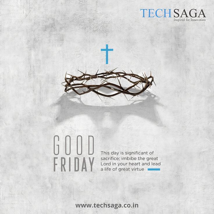 a poster with the words good friday and a crown of jesus on top of it