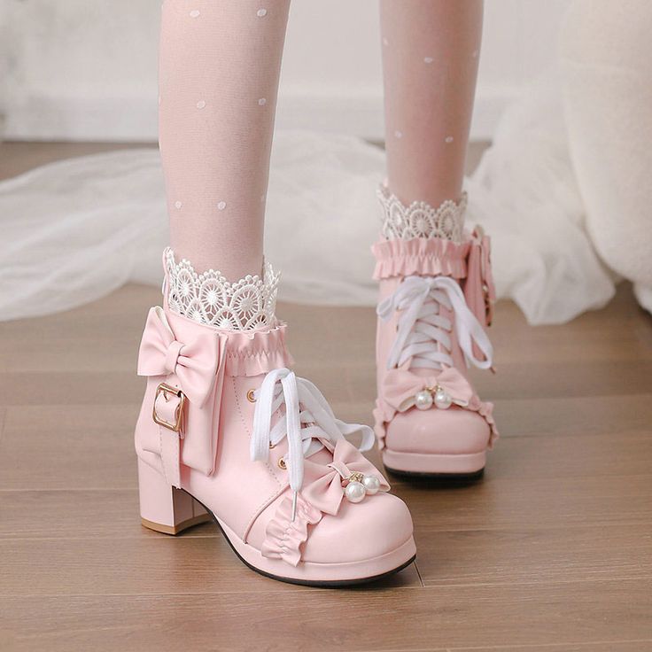 Customized Product. is not eligible for return. Ship In 5-12 Days.Fabric Material: PuColor: Black. White. PinkHeels Height: 5cm/1.97" Pink Kawaii Closed Toe Heels, Kawaii Platform Heels With Round Toe, Harajuku Style Round Toe Synthetic Heels, Cute Spring Heels With Round Toe, Cute High Heel Spring Boots, Cute High Heel Boots For Spring, Spring Cute High Heel Boots, Pink Harajuku Heels For Party, Pink Harajuku Style Party Heels