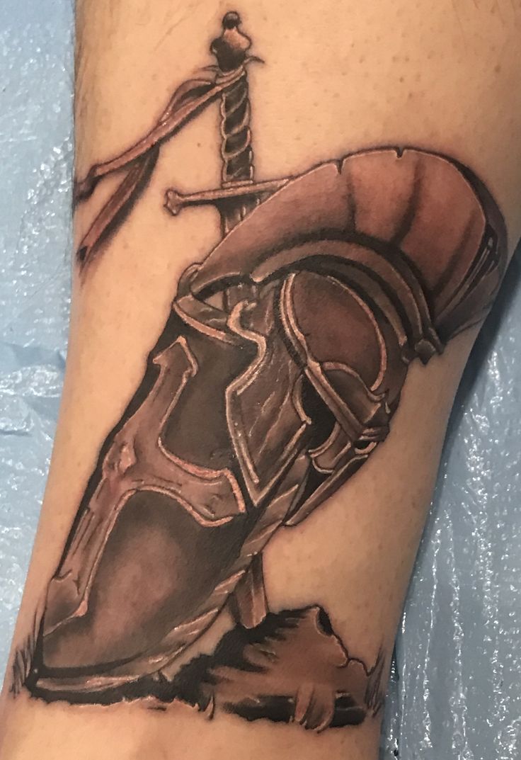 Armor of God piece Shield Of God Tattoo, Armour Of God Tattoo Men, The Armor Of God Tattoo, Armor Of God Tattoo Ideas, Armor Of God Tattoos For Guys, Armor Of God Tattoo For Men, God's Armor Tattoo, Shield Of Faith Tattoo, Full Armor Of God Tattoo