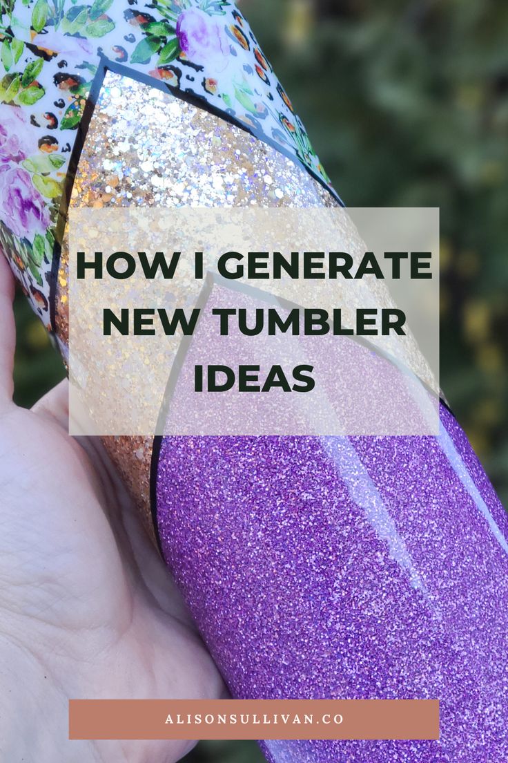 Let me walk you through how you can generate endless tumbler ideas even if you're feeling stuck. This repeatable process will help you create new ideas anytime you need them. Click here to see how I generate new tumbler ideas! Glitter And Vinyl Tumbler Ideas, Diy Tumbler Cups Ideas, Witchy Tumbler Ideas, How To Make Tumblers With Epoxy, Vinyl Tumblers Ideas, Resin Cups Ideas, Peekaboo Tumbler Ideas, Resin Tumbler Ideas, Diy Tumbler Cups