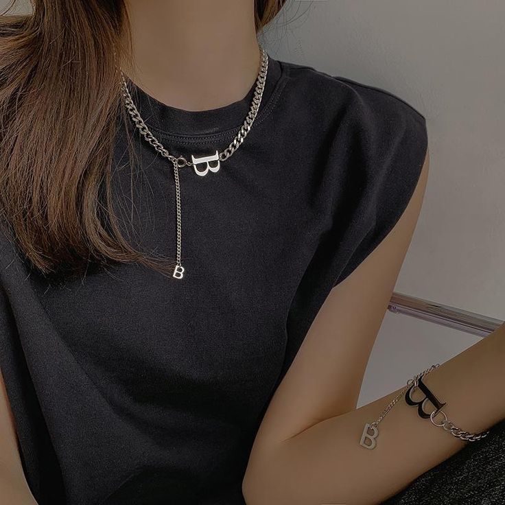 Brand: The Korean Fashion
Material: stainless steel
Necklace
Necklace length: 45cm (17.7  inches )
Extension chain: 8cm ( 3.1 inches )
Bracelet
Braceletlength: 16.5cm (6.5  inches )
Extension chain: 6cm ( 2.4 inches ) Trendy Personalized Metal Jewelry, Trendy Silver Tarnish-resistant Chain Necklace, Trendy Everyday Alloy Jewelry, Trendy Silver Stainless Steel Chain Necklace, Trendy Alloy Chain Necklace, Trendy Stainless Steel Clavicle Chain Jewelry, Personalized Silver Casual Jewelry, Trendy Alloy Tarnish-resistant Jewelry, Casual Stainless Steel Necklaces As Gift