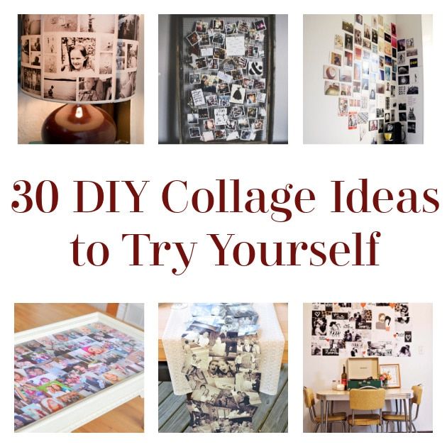 collage with pictures and text that reads 30 diy college ideas to try yourself