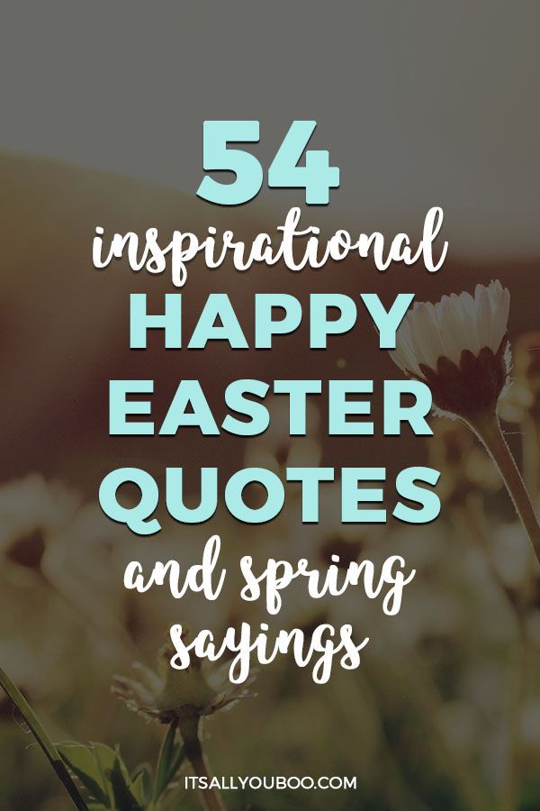 flowers with the words, 54 inspirational happy easter quotes and spring sayings on them