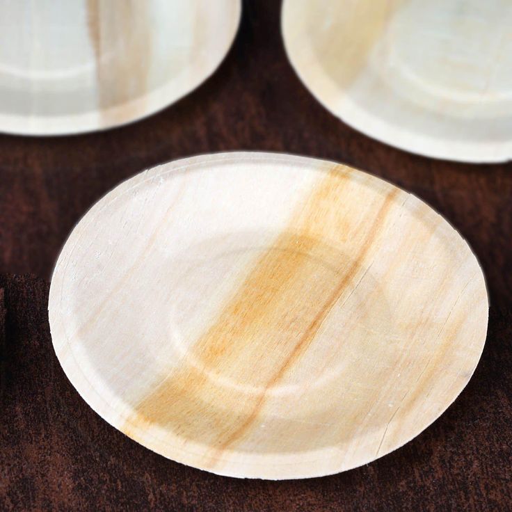 25 Pack | 6inches Eco Friendly Birchwood Wooden Dessert, Appetizer Plates Restaurants For Birthdays, Wood Plates, Round Plates, Thanksgiving Dinner Table, Special Events Decor, Plastic Cutlery, Family Feast, Chic Table, Elegant Table Settings