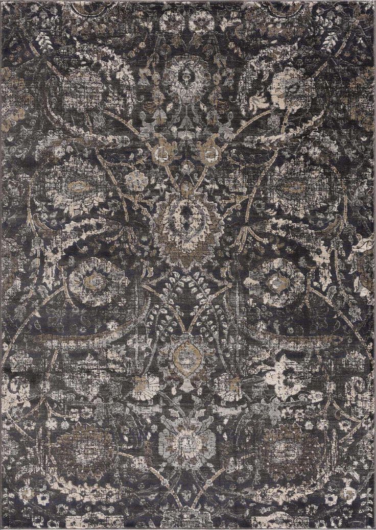 PRICES MAY VARY. Style: Traditional Size: 8'10" x 12' Rectangle Material: Polypropylene Construction: Machine Woven, Pile: Medium Pile Made in: Turkey About: This traditional rug features a beautiful Persian-style design in dark brown, grey, black, and cream. The thick, soft texture is luxurious and feels amazing underfoot. The dark colors are rich and vibrant, adding a touch of depth and richness to your space. This rug is the perfect way to bring a classic look to your living room, bedroom, or Dark Rugs In Living Room, Boutique Rugs, Patterned Rug, Floral Area Rug, Black Dining Room, Persian Style, 6x9 Area Rugs, Marble Look Tile, Solid Hardwood Floors