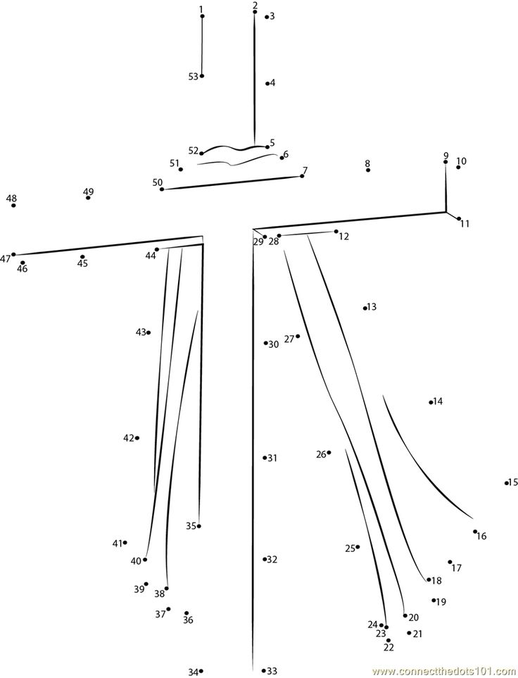 the cross is shown with numbers and symbols for each letter, including letters that appear to be