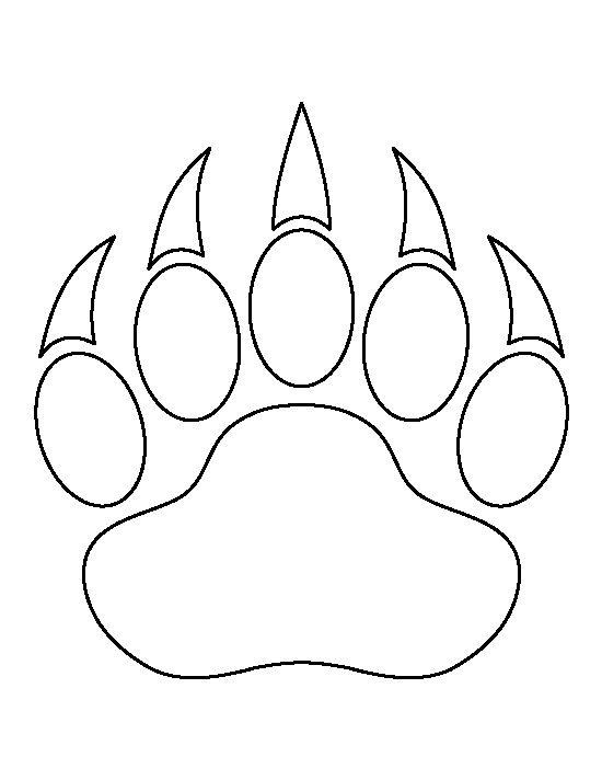 an animal's paw is shown in the shape of a bear's claw