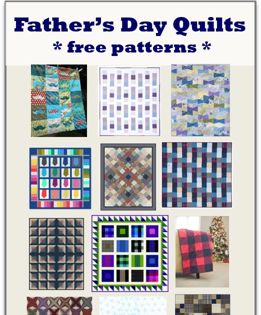 father's day quilts free patterns