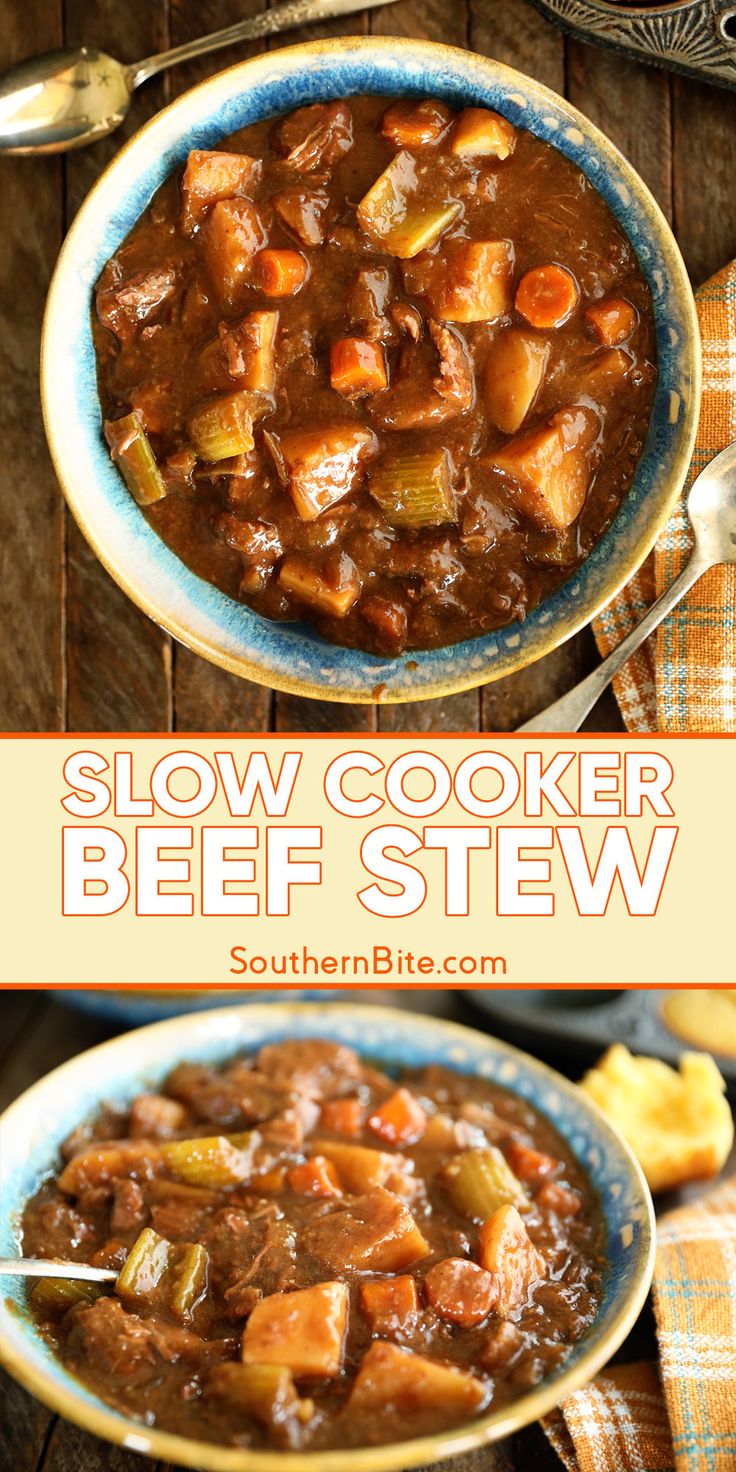 slow cooker beef stew with carrots and potatoes