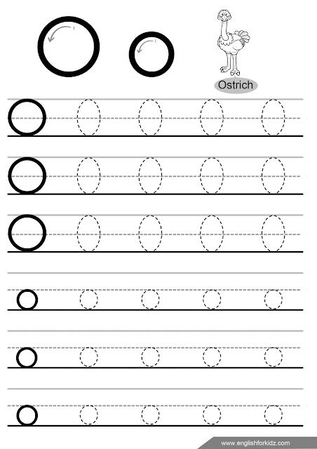 the letter o worksheet for handwriting and writing with pictures to print on it