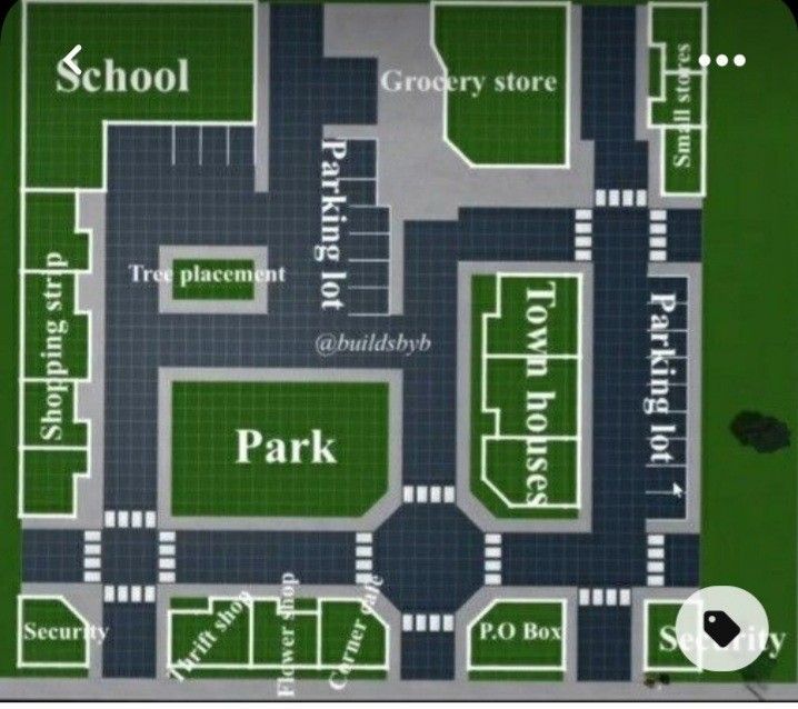 a map of the parking lot at school