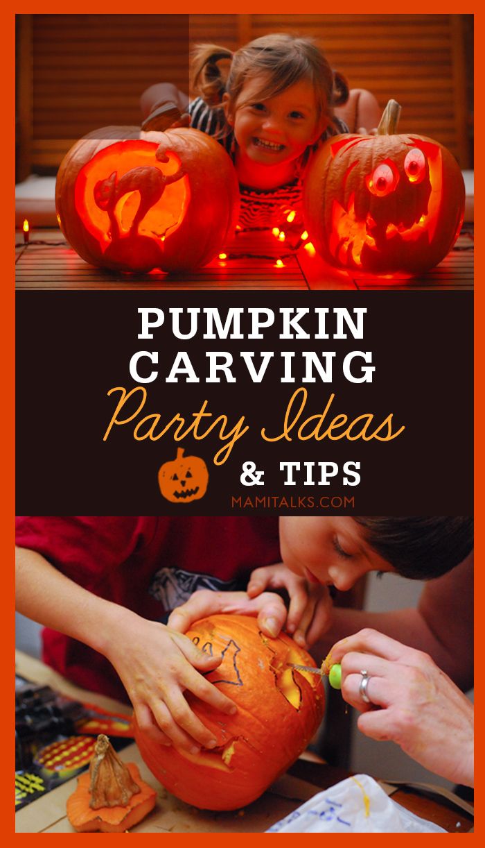 pumpkin carving party ideas and tips for kids to make them look like jack - o - lanterns