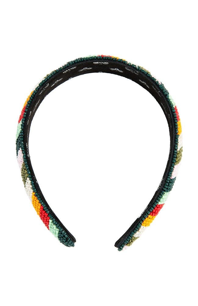 SALE ON SALE - Take and Extra 50% Off Sale Styles - Discount Applies in Cart. Sale items purchased during our Sale on Sale promotion are final sale. The L. Erickson Yara Headband is a colorful, beaded headband. With stripes of color across crown, this headband will update your spring ensemble. Ideal for all hair types, this hair accessory is perfect for an easy hair style.Product Features:- Imported by L. Erickson- Great for most hair types- Comfortable, easy hair style solution- Made of polyest Trendy Multicolor Headband, Adjustable Multicolor Headpieces For Summer, Adjustable Multicolor Hair Accessories For Spring, Multicolor Headband For Spring, Multicolor Spring Headband, Summer Multicolor Adjustable Hair Accessories, Multicolor Bohemian Hair Accessories For Spring, Spring Multicolor Adjustable Hair Accessories, Bohemian Multicolor Hair Accessories For Spring