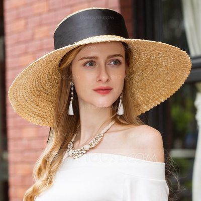 [AU$71.00] Ladies' Classic Raffia Straw Straw Hat Spring Carnival, Wide Brim Straw Hat, Diy Costumes Kids, Special Event Dresses, Boho Hat, Kentucky Derby Hats, Polo Classic, Cover Beachwear, Clubwear Dresses