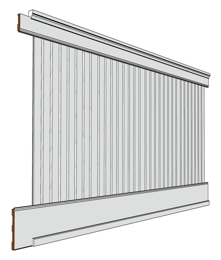 the side view of a sliding glass door with slats on each side and an opening at the top