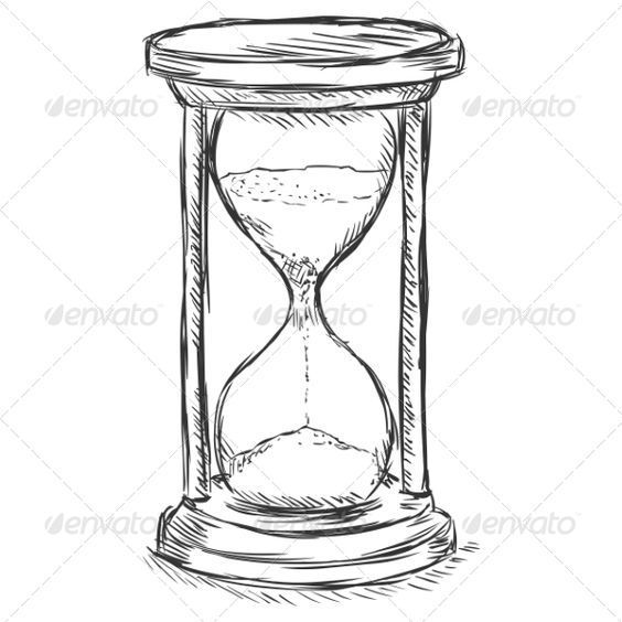 an hourglass with sand in it on a white background - stock photo - images