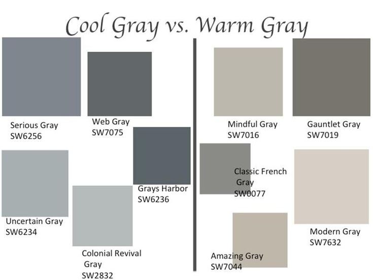 the color scheme for gray is shown in different shades