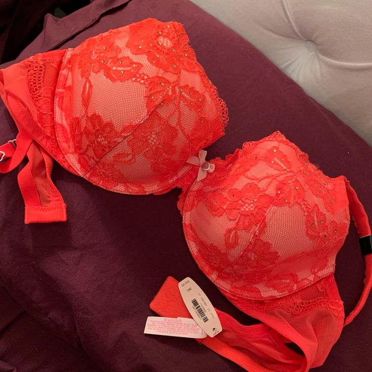 New With Tag!! Beautiful Red Lace Bra From Victoria Secret. Thick Soft Shoulder Straps. Bow Detail And Rhinestones All Over!! Red Low-cut Party Bra, Red Underwire Bra For Night Out, Victoria's Secret Red Bra For Night Out, Victoria's Secret Red Party Bra, Red Fitted Bra For Parties, Red Party Bra, Victoria's Secret Red Lined Bra, Red Fitted Push-up Bra, Fitted Red Push-up Bra