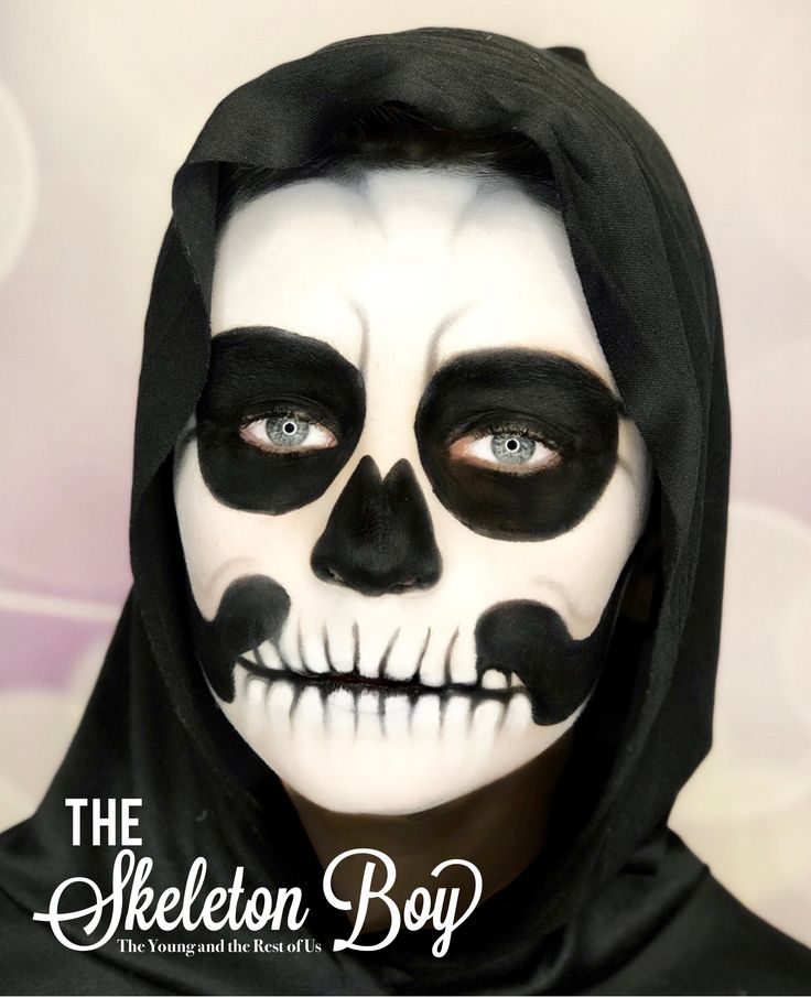 Grim Reaper Face Paint For Kids, Diy Skeleton Face Paint Easy, Grim Reaper Face Paint, Grim Reaper Makeup Female, Kids Skeleton Face Paint, Skeleton Face Paint Easy, Reaper Makeup, Grim Reaper Makeup, Female Grim Reaper