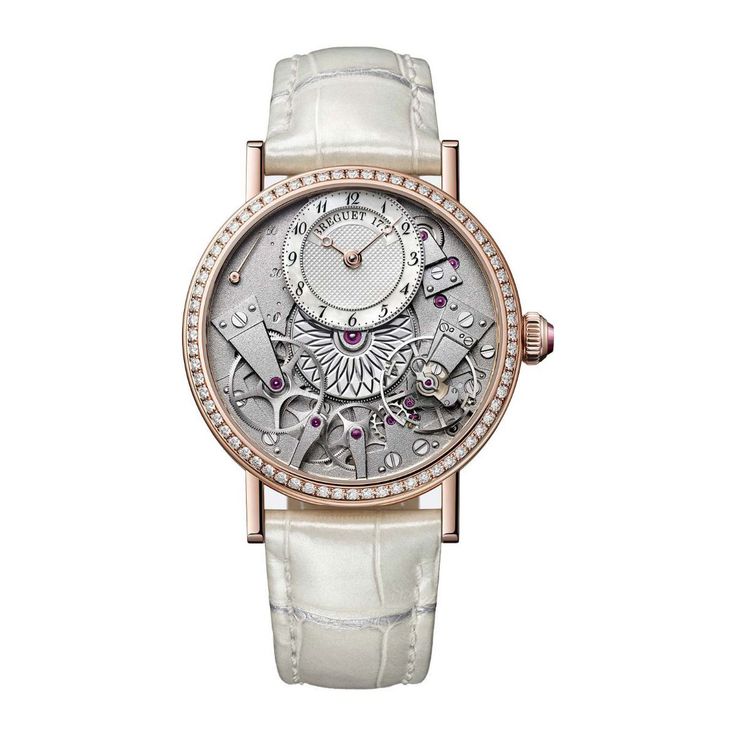 Breguet 18k Rose Gold Traditional Radiant Mother of Pearl Diamond Dial and Bezel Watch Breguet Watches, White Dial Watch, Fashion Things, Skeleton Watches, Big Watches, Ladies Watches, Fashion Watch, Rose Gold Case, Jewelry Show