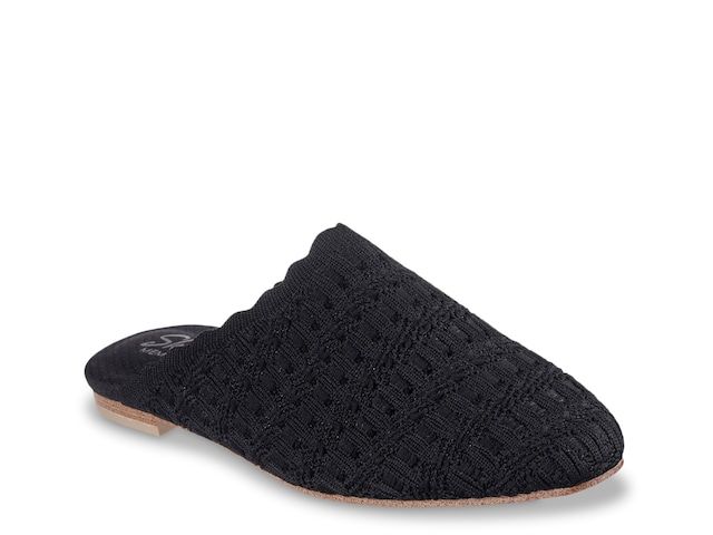 Skechers Cleo Mule Casual Slip-on Mules With Woven Sole, Casual Mules With Woven Sole And Flat Heel, Casual Black Mules For Spring, Casual Closed Toe Mules With Woven Sole, Casual Mules With Woven Sole, Casual Mules With Woven Sole For Spring, Casual Slip-on Mules For Fall, Casual Synthetic Mules For Fall, Casual Spring Mules With Woven Sole