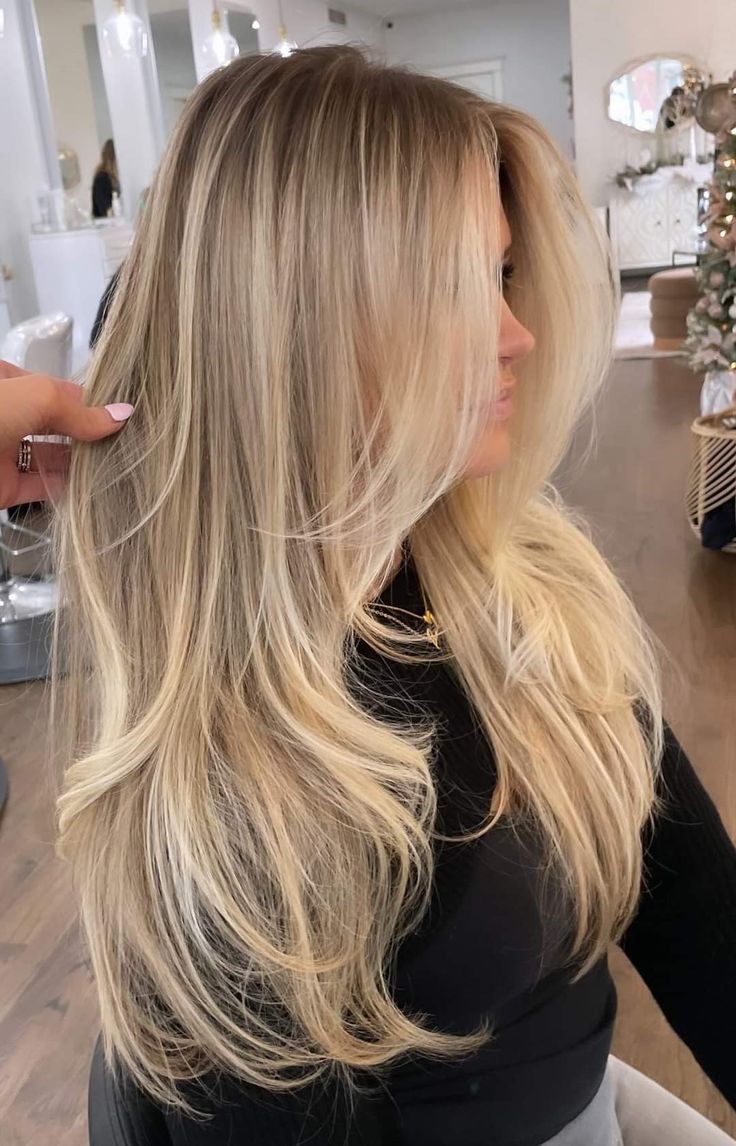 Blonde Balayage No Money Piece, Long Blonde Hair With Face Framing, Victoria Secret Blonde Hair, Vanilla Blonde Highlights On Brown Hair, Short Creamy Blonde Hair, Blonde For Pale Skin Blue Eyes, Blonde Highlights With Root Tap, Creamy Golden Blonde Hair, Cool Toned Blonde Hair Highlights