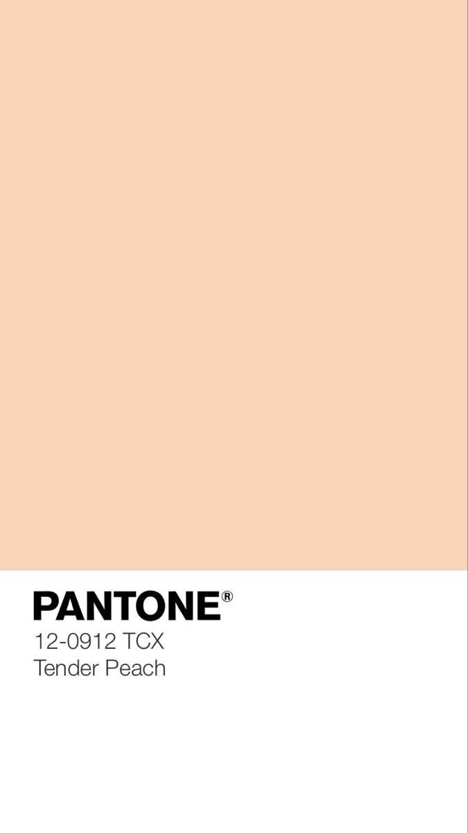 pantone's 12 - 092 tcx tender peach color swatches