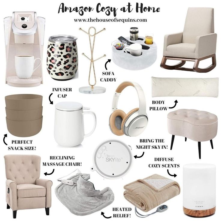 an assortment of furniture and accessories for the home