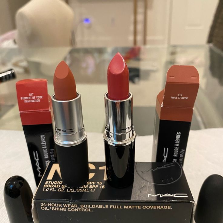 Mac Foundation With 1 Mac Lipstick And 1 Laura Geller Lipstick New Mac Lipstick Come Over, Best Mac Products Top 10, Mac Come Over, Come Over Mac Lipstick, Mac Lipstick Yash, Down To An Art Mac Lipstick, Mac Logo Cosmetics, Mac Waterweight Foundation, Mac Studio Fix Foundation