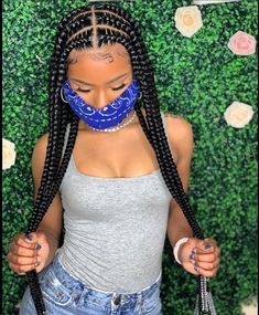 Braids Medium, Braided Hairstyles For Black Women Cornrows, Cute Braided Hairstyles, Braided Ponytail Hairstyles, Girls Hairstyles Braids, Girls Braids, Natural Hair Braids, Braids For Black Women, Cornrow Hairstyles