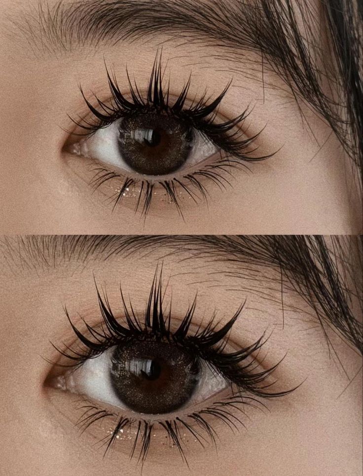 Round Eyes Eyelash Extensions, Individual Lashes Korean, Manhua Lashes, Eye Shape, Eyelashes Asian Eyes, Natural Anime Lash Extensions, Manga Lashes, Eyelash Extension Asian Eyes, Korean Fake Eyelashes