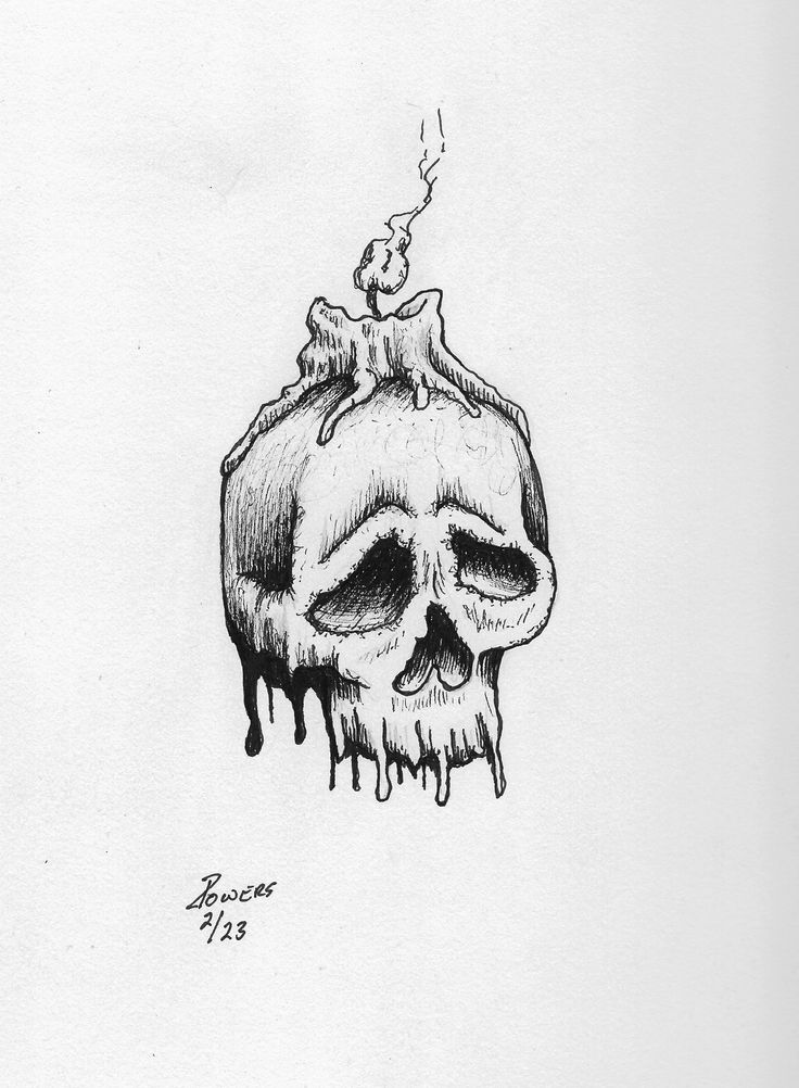 Skull Melting Drawing, Skull Candle Drawing, Dark Side Drawing, Skull Candle Tattoo, Melting Candle Tattoo, Melting Candle Drawing, Dripping Tattoo, Skull Drawing Tattoo, Candle Sketch