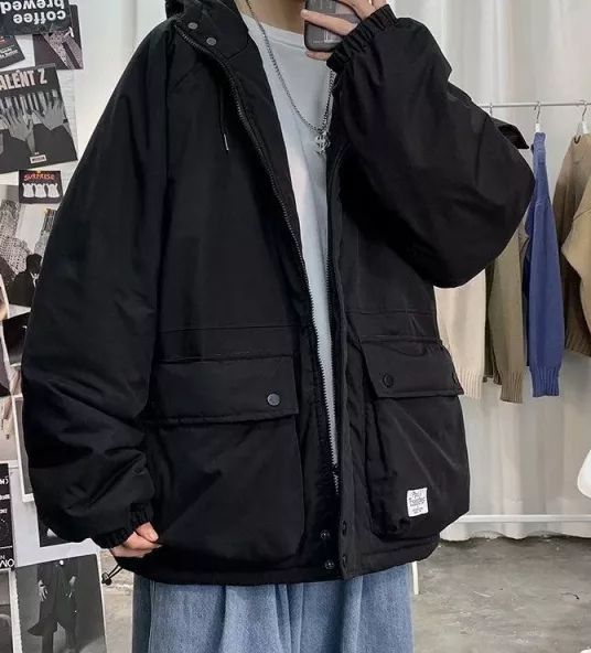 Casual Tomboy Outfits, Windbreaker Outfit, Baggy Outfit Ideas, Raincoat Outfit, Black Raincoat, Japan Streetwear, Fasion Outfits, Korean Casual Outfits, Guys Clothing Styles